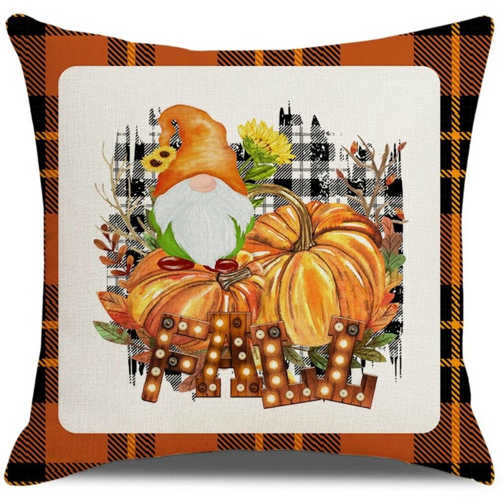 Adorable Gnome Fall Pillowcase NWOT